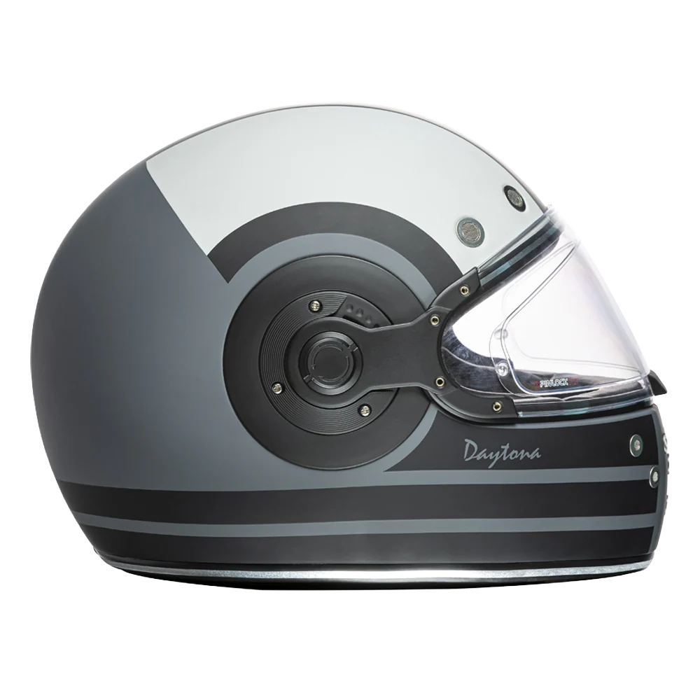 DOT Daytona Retro Full Face Motorcycle Helmet: Vintage Style for Men, Women, & Youth - W/ Racer - Image 4