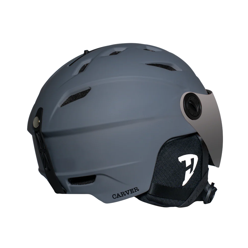 Daytona Carver Ski Helmet - Adjustable Helmet for Men, Women & Youth - Dull Grey with Anti-Fog Visor - Image 4
