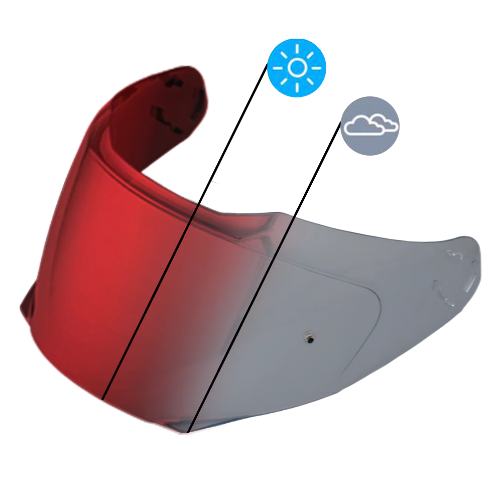 Detour Shield Outer- Photochromic Red